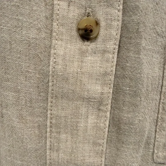 Old Navy Women’s Linen-Blend Boyfriend Shirt - Picture 4 of 8